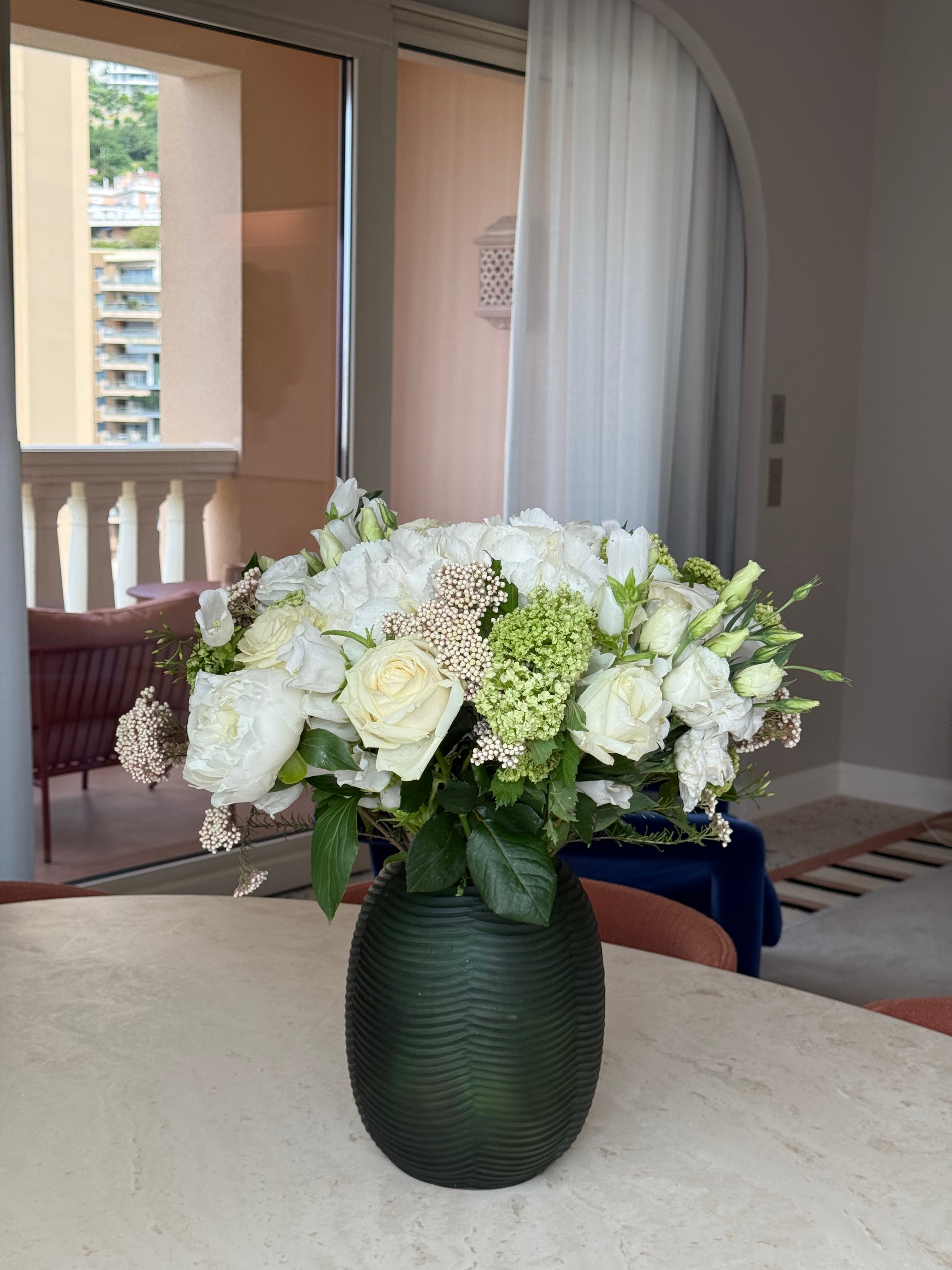 Bouquet blanc fête des mères S
