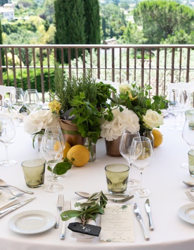 mariage decoration fleurs, table