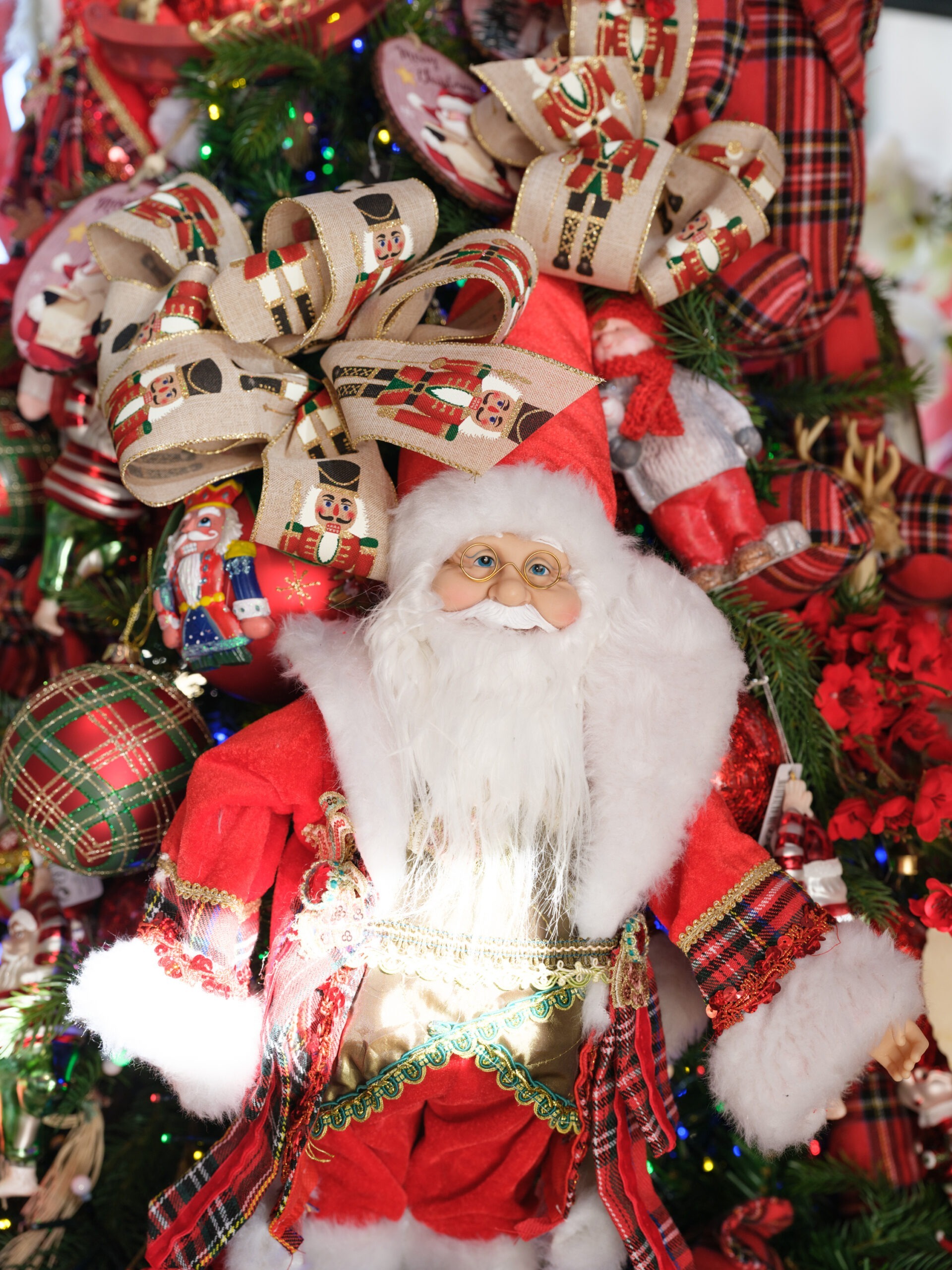 decoration noel fleuriste pere noel
